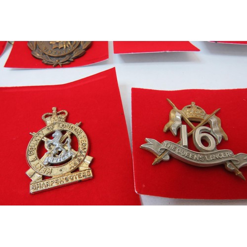 75 - 18 Military Cap/Regimental badges