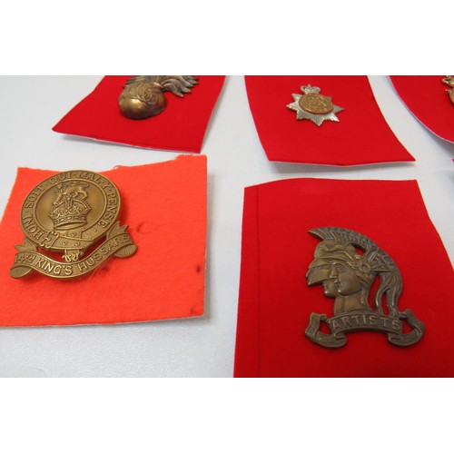 75 - 18 Military Cap/Regimental badges