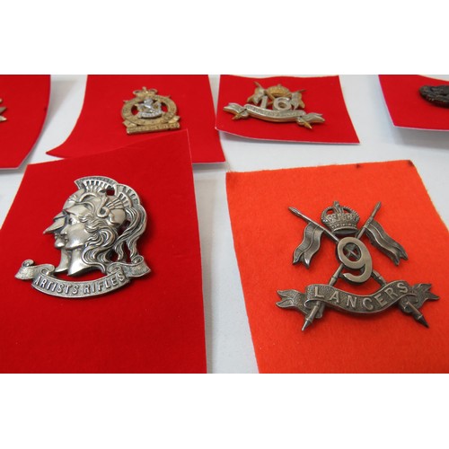 75 - 18 Military Cap/Regimental badges