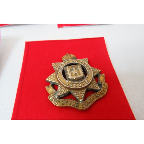 76 - 18 Military Cap/Regimental badges