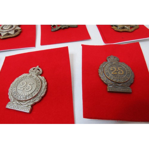 76 - 18 Military Cap/Regimental badges