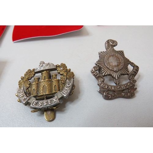 77 - 18 Military Cap/Regimental badges