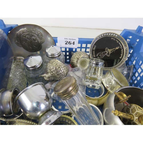 145 - Job lot of metal ware items including napkin rings.