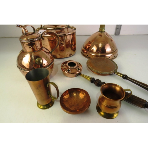 117 - Joblot  of copper to include kettle