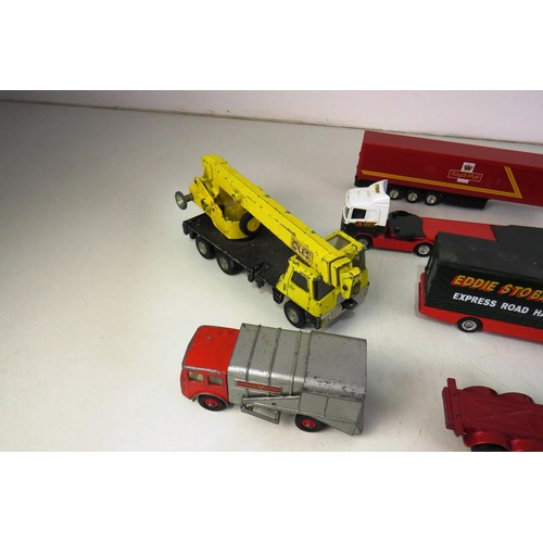 143 - Vintage diecast to include Dinky, Corgi, Esso Tanker etc.