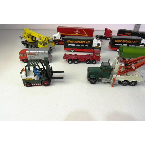 143 - Vintage diecast to include Dinky, Corgi, Esso Tanker etc.