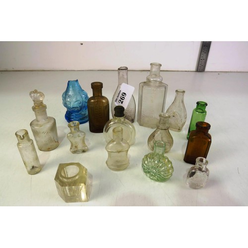 269 - Small victorian bottles including perfume