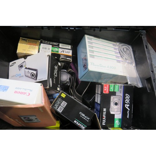 301 - Box of assorted cameras- untested