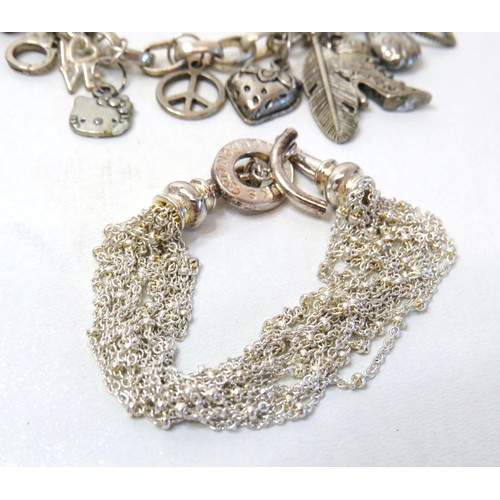 222 - Selection of Fashion Jewellery Charm Bracelets.