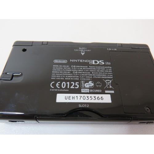 252 - Black Nintendo DS Lite with one game (no charger).