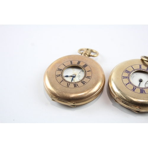 450 - Three vintage Rolled Gold Pocket Watches Hand-Wind SPARES/REPAIRS