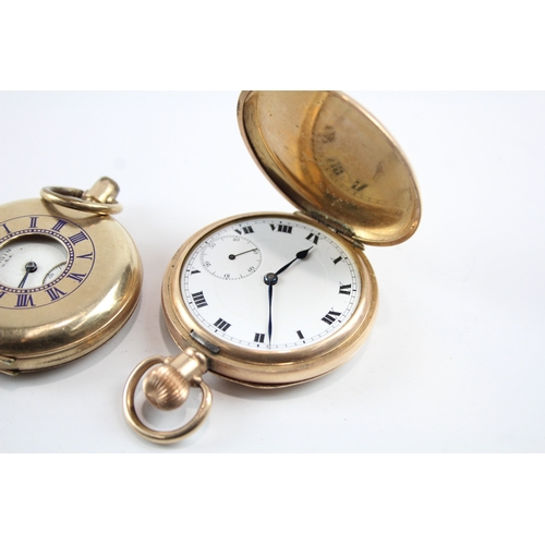 450 - Three vintage Rolled Gold Pocket Watches Hand-Wind SPARES/REPAIRS