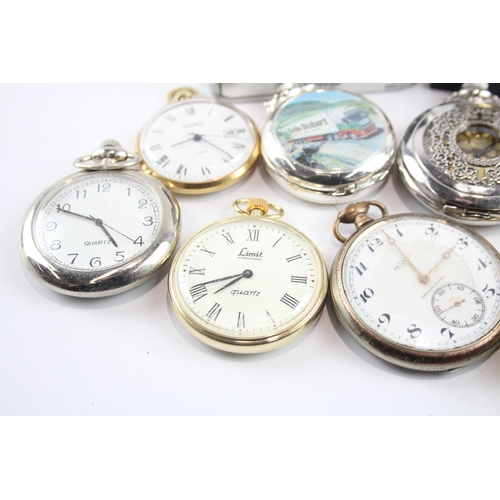 451 - Job Lot Assorted Vintage/Modern Pocket Watches Mechanical/ Quartz UNTESTED