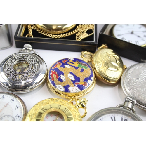 451 - Job Lot Assorted Vintage/Modern Pocket Watches Mechanical/ Quartz UNTESTED