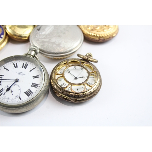 451 - Job Lot Assorted Vintage/Modern Pocket Watches Mechanical/ Quartz UNTESTED