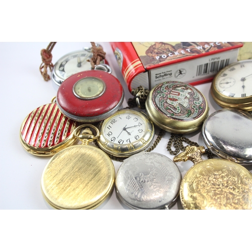 456 - Job Lot Assorted Vintage/Modern Pocket Watches Mechanical/ Quartz UNTESTED