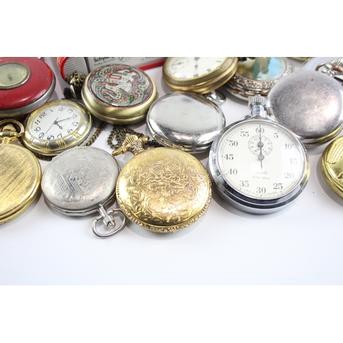 456 - Job Lot Assorted Vintage/Modern Pocket Watches Mechanical/ Quartz UNTESTED