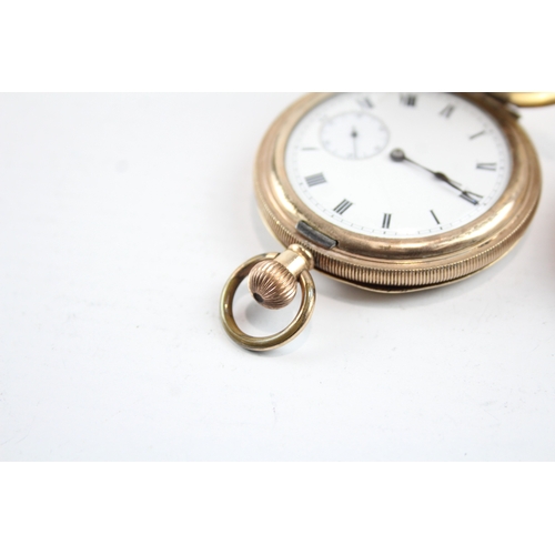 457 - Vintage Assorted Rolled Gold Pocket Watches Hand-Wind SPARES/REPAIRS