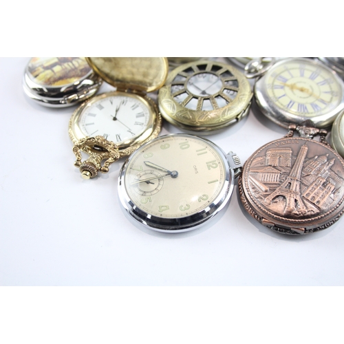 458 - Job Lot Assorted Vintage/Modern Pocket Watches Mechanical/ Quartz UNTESTED