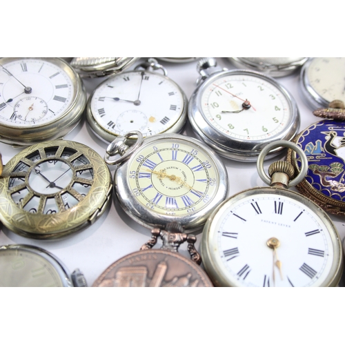 458 - Job Lot Assorted Vintage/Modern Pocket Watches Mechanical/ Quartz UNTESTED