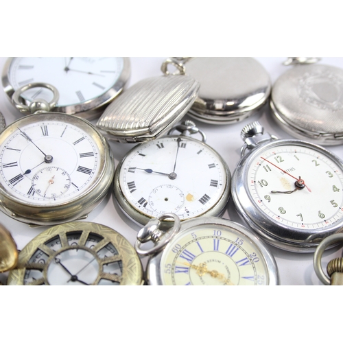 458 - Job Lot Assorted Vintage/Modern Pocket Watches Mechanical/ Quartz UNTESTED