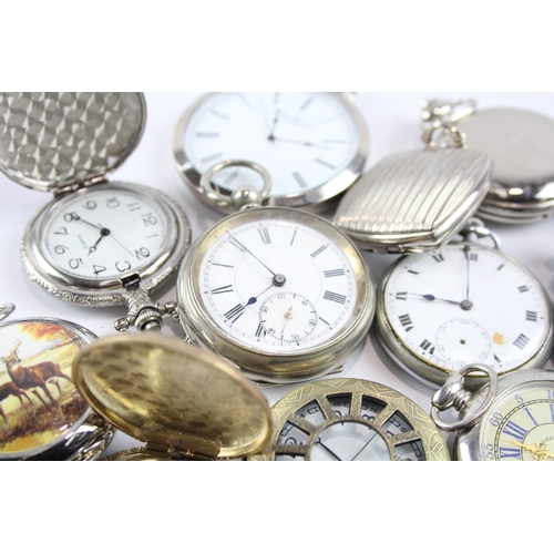 458 - Job Lot Assorted Vintage/Modern Pocket Watches Mechanical/ Quartz UNTESTED