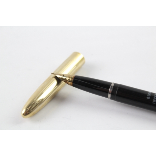 470 - Chalk marked Sheaffer imperial fountain pen w/ gold plate nib & cap writing