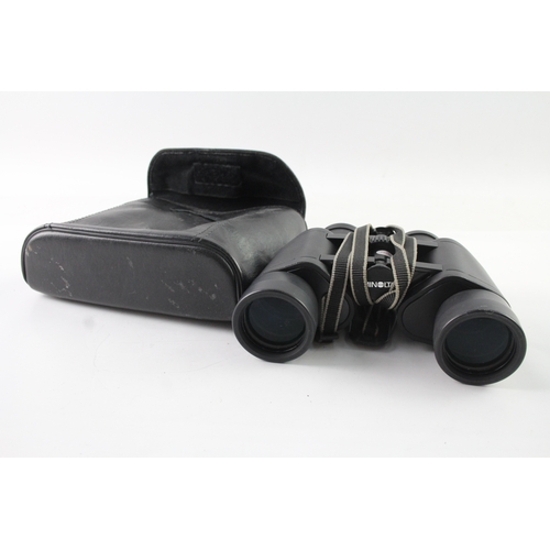 494 - Vintage Minolta Standard 8x40 Binoculars Working with Original Case