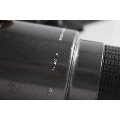 495 - Vintage Sigma Telephoto 400mm F/5.6 Lens, Working with Original Case