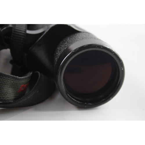 512 - Carl Zeiss Jena Jenoptem Multi-Coated 10x50w Binoculars Working w/ Original Case