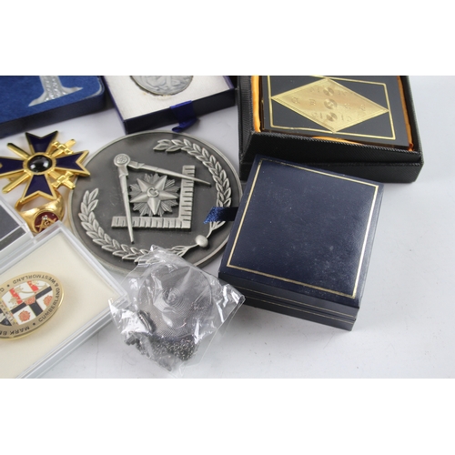 580 - Collectables Inc Jewels/Medals, Badges, Masonic, Enamel, Vintage, Etc Joblot