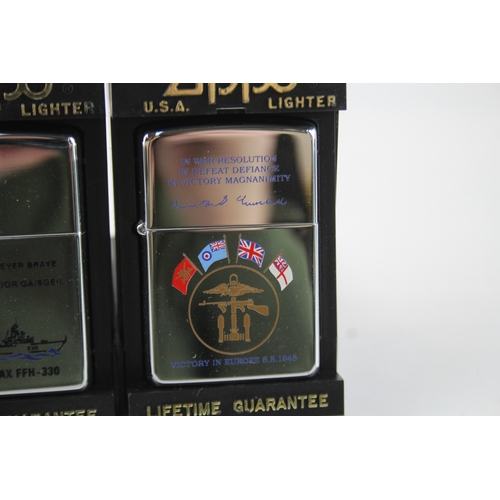 613 - Zippo Pocket Lighters Boxed Tobacciana Collectables