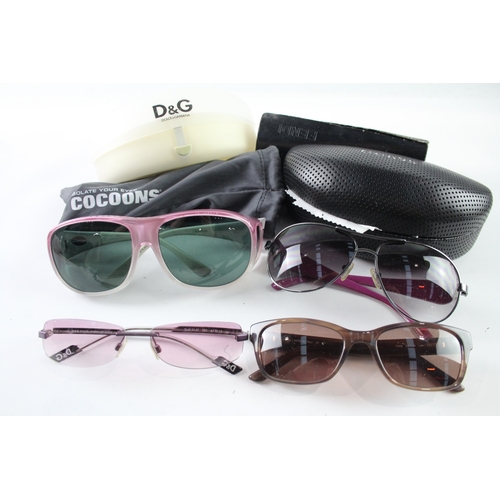 456 - Designer Sunglasses Assorted Branded Inc Cases x 4