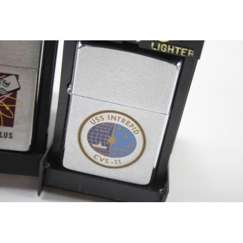 466 - Zippo Pocket Lighters Boxed Tobacciana Collectables