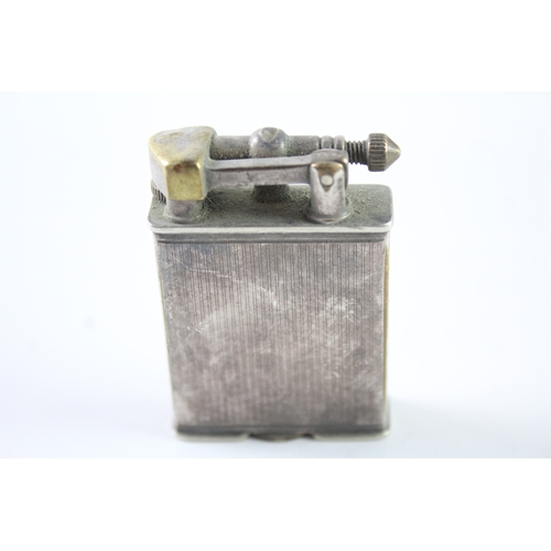 467 - Parker Beacon Lift Arm Pocket Lighter Silver Plate