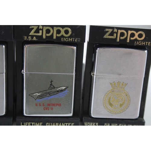 468 - Four Zippo Pocket Lighters Boxed Tobacciana Collectables