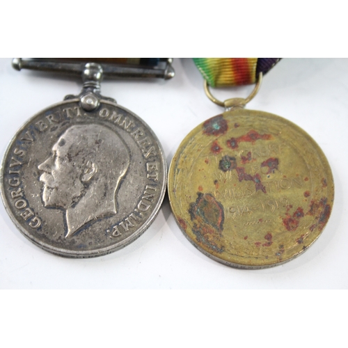 472 - WW1 Medal Pair 12233 Pte E. L. McPherson R Berks x 2