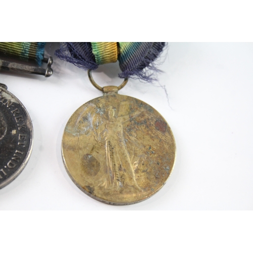 483 - Mounted WW1 1914-15 Star Medal Trio DM2-075720 Pte R. Robinson ASC