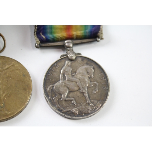 485 - WW1 Medal Pair 806298 Gnr W. Roe RA x 2