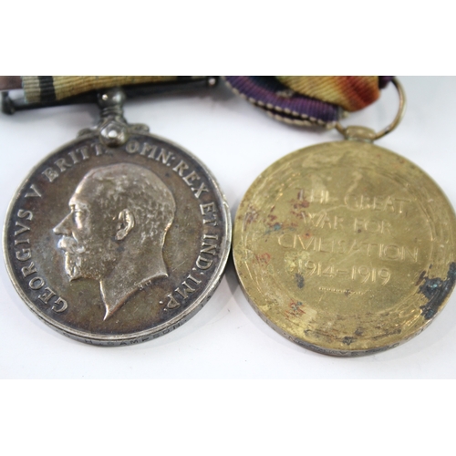 488 - WW1 Medal Pair 494225 Pte C.H.S Sampson 13th London