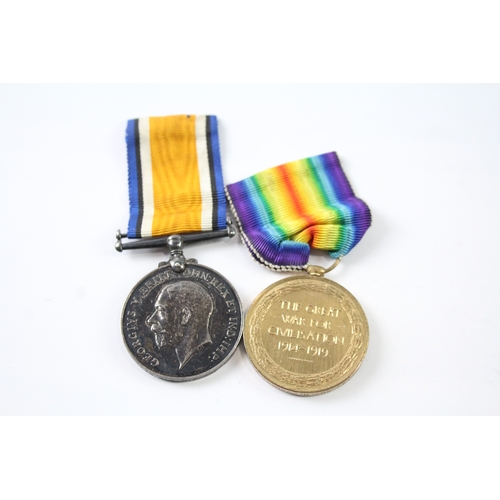 491 - WW1 Medal Pair 308549 Gnr H. Sumner RA x 2