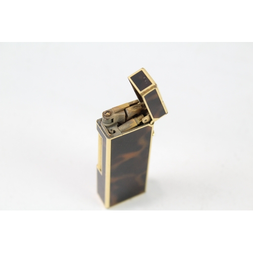 536 - Dunhill Rollaga Pocket Lighter 1970s Lacquer Some Damage To Top (Dint) UNTESTED