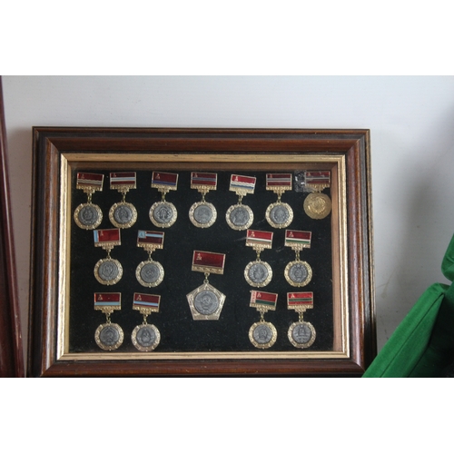 550 - Military Regimental Decorations Inc Framed, Plaques, Paperweights, Etc Joblot