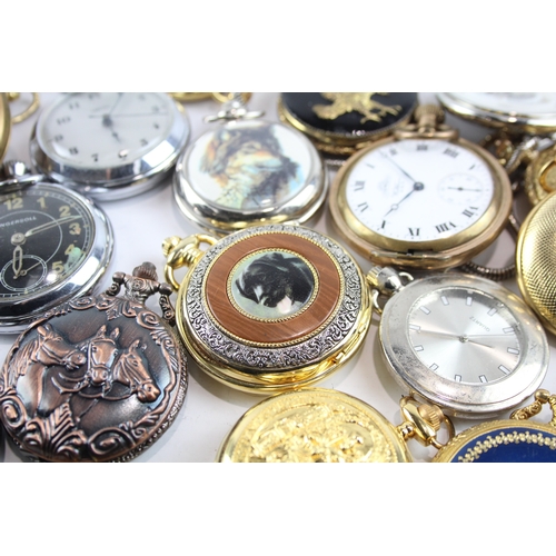 573 - Job Lot Assorted Vintage/Modern Pocket Watches Mechanical/ Quartz UNTESTED