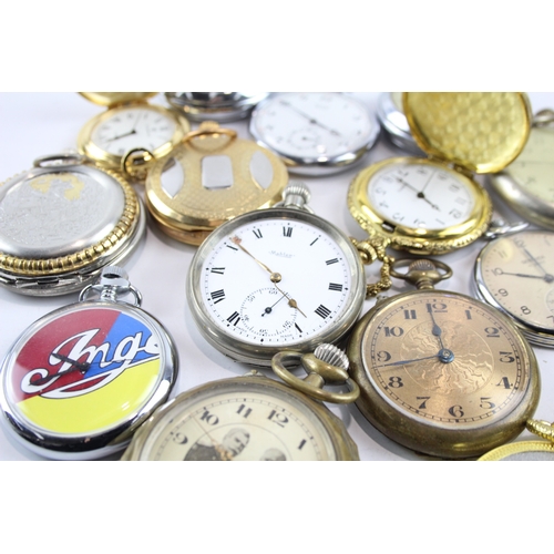 574 - Job Lot Assorted Vintage/Modern Pocket Watches Mechanical/ Quartz UNTESTED