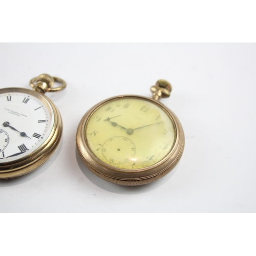 575 - Vintage Assorted Rolled Gold Pocket Watches Hand-Wind SPARES/REPAIRS