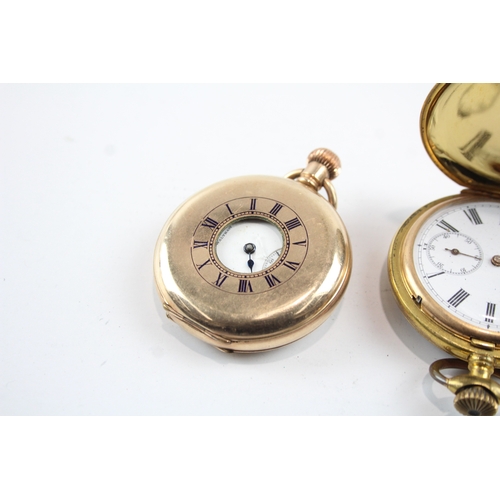 577 - Vintage Assorted Rolled Gold Pocket Watches Hand-Wind SPARES/REPAIRS