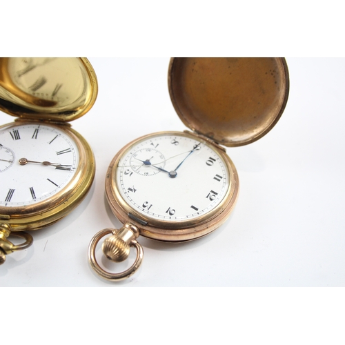 577 - Vintage Assorted Rolled Gold Pocket Watches Hand-Wind SPARES/REPAIRS