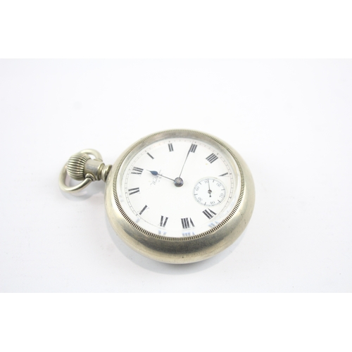 578 - Vintage Waltham Open Face Pocket Watch Hand-Wind Working