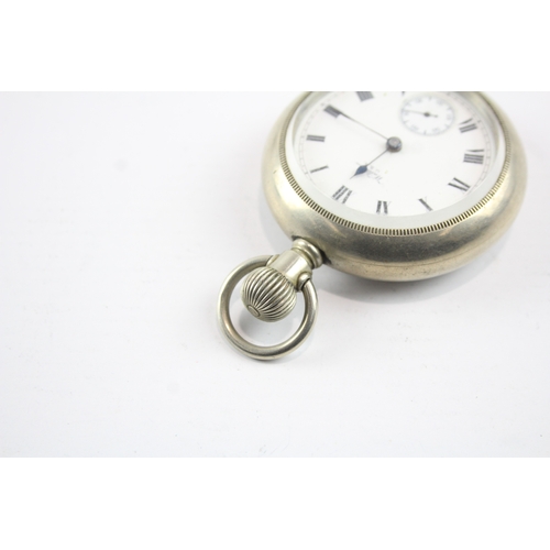 578 - Vintage Waltham Open Face Pocket Watch Hand-Wind Working